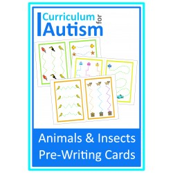 Fine Motor Pre Writing Animals & Insects Task Cards